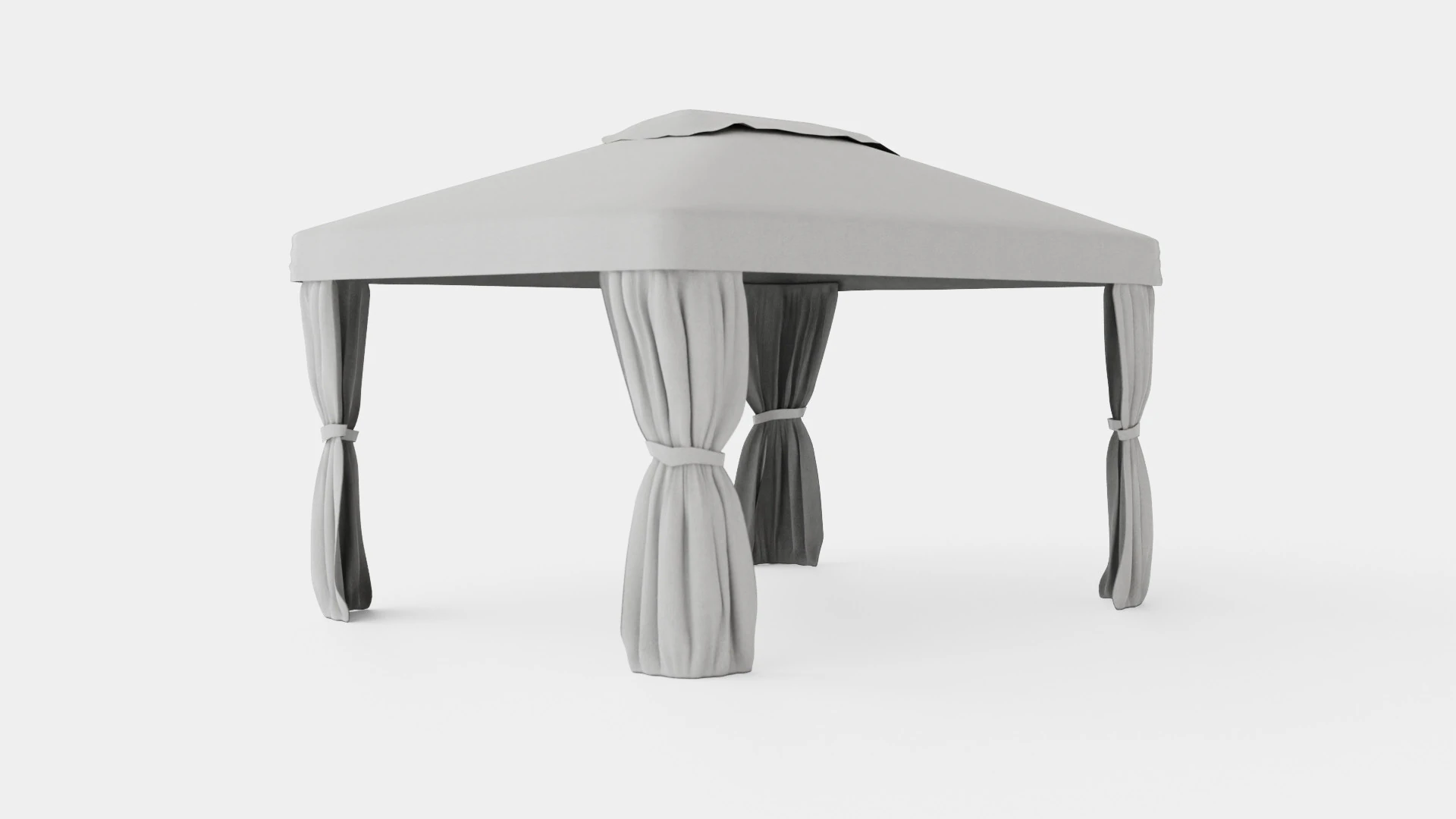 Flora Gazebo Complete Set 3D Model .c4d .max .obj .3ds .fbx .stl .blend