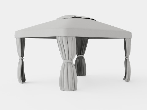 Flora Gazebo Complete Set 3D Model