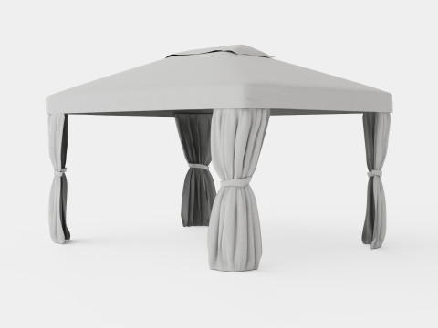 Flora Gazebo Complete Set 3D Модель