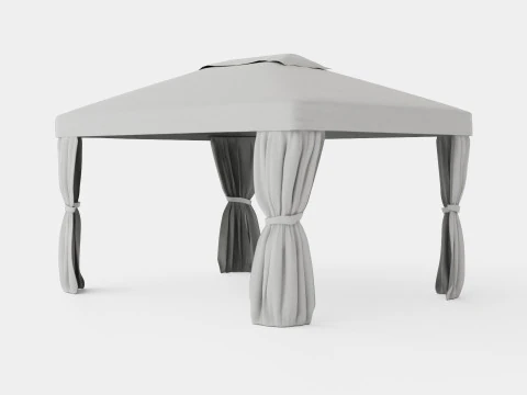Flora Gazebo Complete Set 3D Model