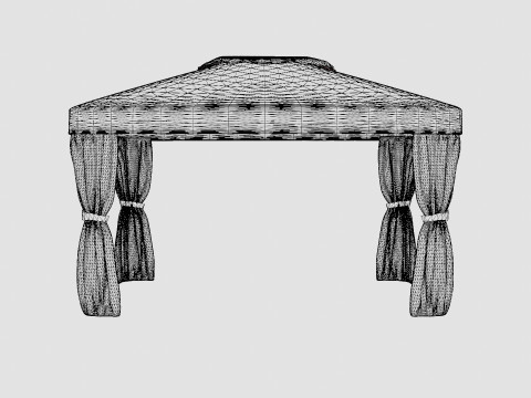Flora Gazebo Complete Set 3D Модель