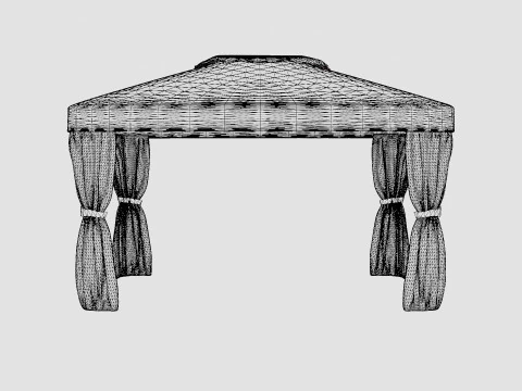 Flora Gazebo Complete Set 3D Model