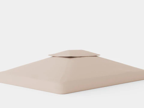 Tetto Flora in poliestere marrone Modello 3D