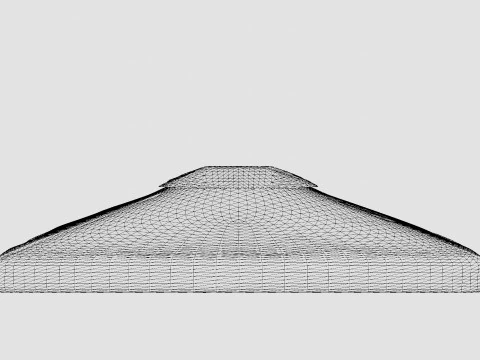 Flora Roof Brown Polyester 3D Model