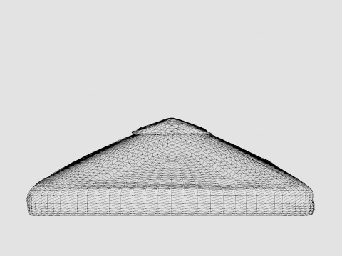 Flora Roof Brown Polyester 3D Model