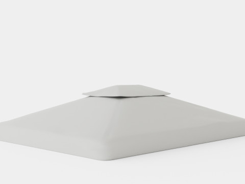Flora Roof Lt Grey 3D-Modell