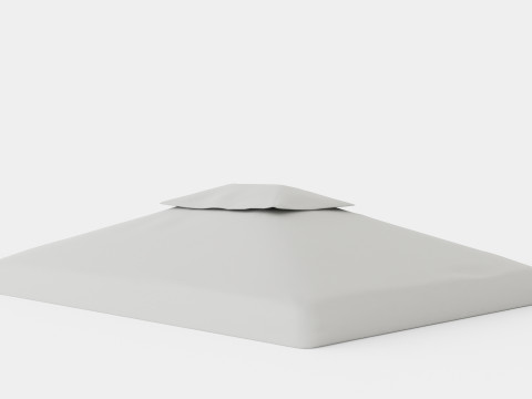 Flora Roof Lt Grey Model 3D