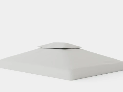 Flora Roof Lt Grey 3D Model