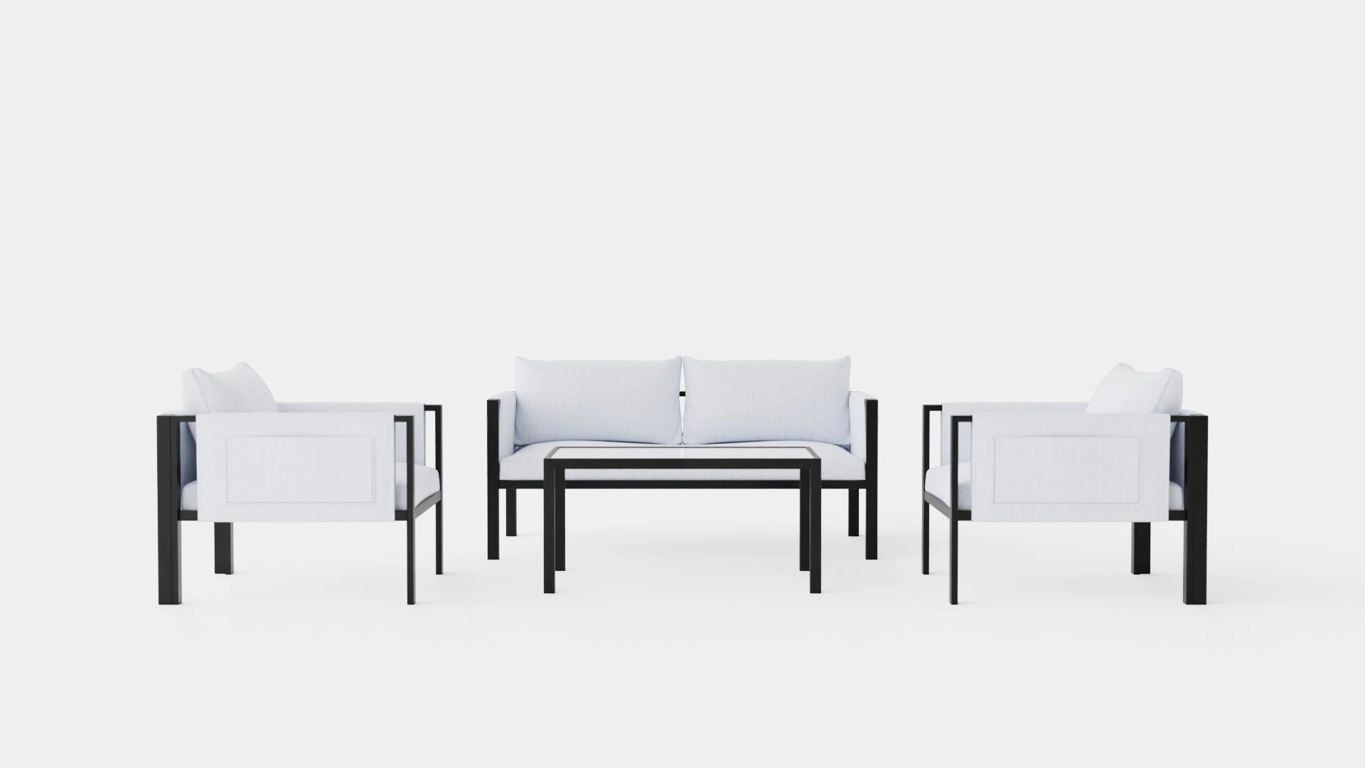 Florens Lounge Set 3D Model .c4d .max .obj .3ds .fbx .stl .blend 