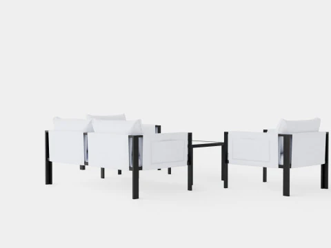 Florens Lounge Set 3D Model