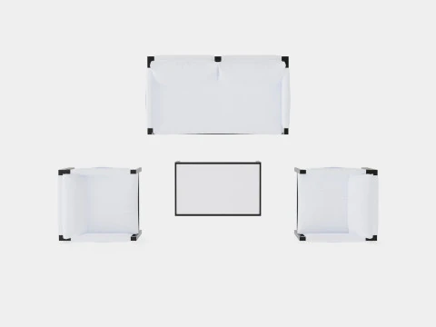 Florens Lounge Set 3D Model