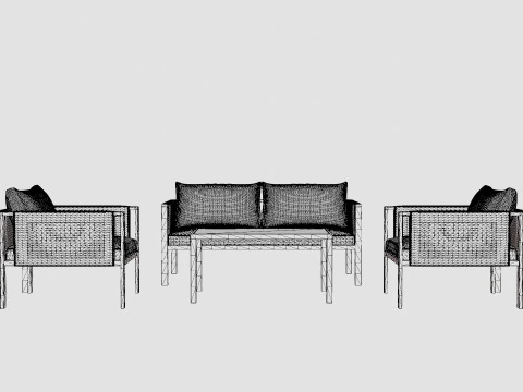 Florens Lounge Set 3D Model
