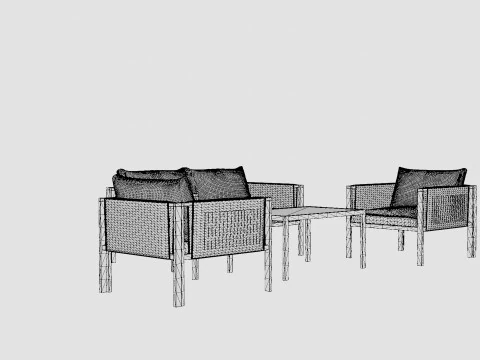 Florens Lounge Set 3D Model