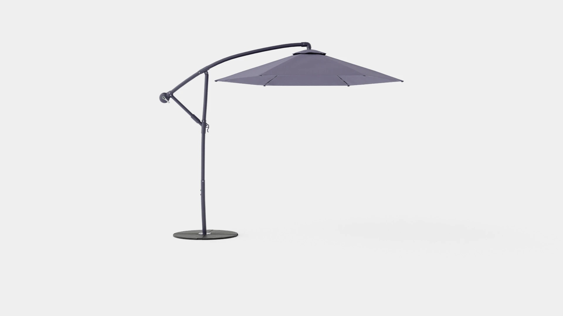 Forio Umbrella Grey 3D Model .c4d .max .obj .3ds .fbx .stl .blend 