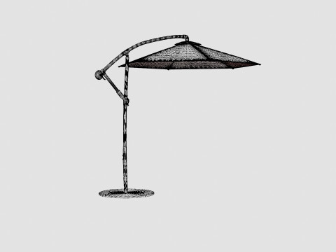 Forio Umbrella Grey 3Dモデル