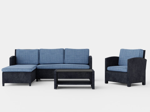 Fortezza Lounge Set 3D 模型