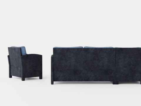 Fortezza Lounge Set 3D 模型