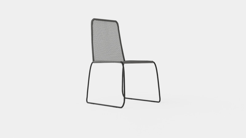 Davo Chair Stackable 3D Model .c4d .max .obj .3ds .fbx .stl .blend 