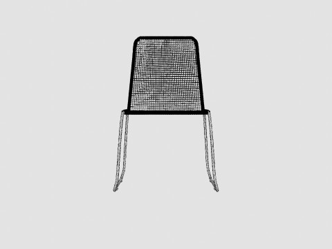 Davo Chair Stackable 3D Model