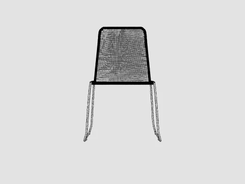 Davo Chair Stackable 3D Model