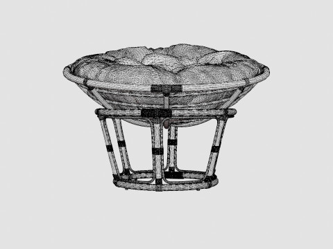 Giovanni Papasan Chair 3D Модель