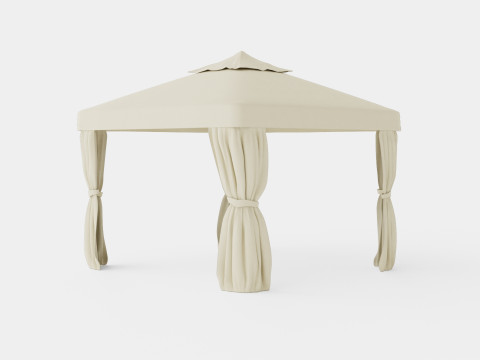 Gothenburg Gazebo Complete Set 3D Model