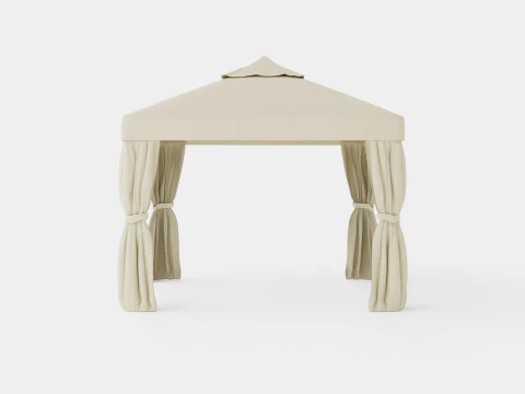 Gothenburg Gazebo Complete Set 3D Model
