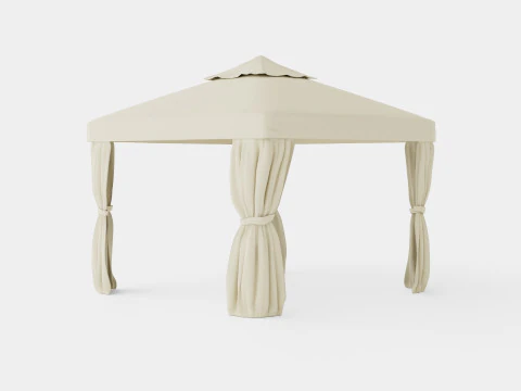 Gothenburg Gazebo Complete Set 3D Model
