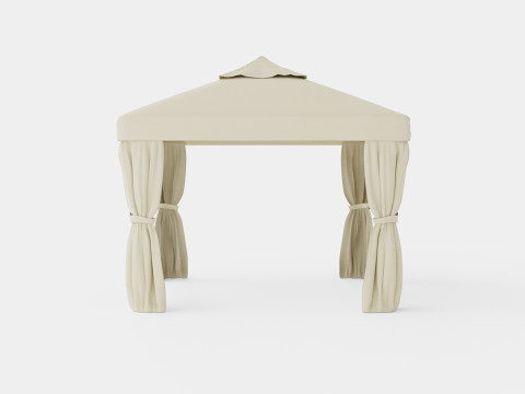 Gothenburg Gazebo Complete Set 3D Model