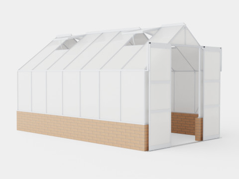 Greenhouse Cassandra 11500 Glass ALU 3D Model