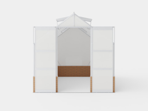 Greenhouse Cassandra 11500 Glass ALU 3D Model