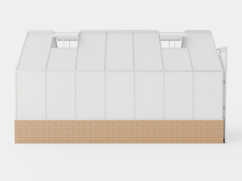 Greenhouse Cassandra 11500 Glass ALU 3D Model