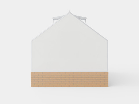 Greenhouse Cassandra 11500 Glass ALU 3D Model