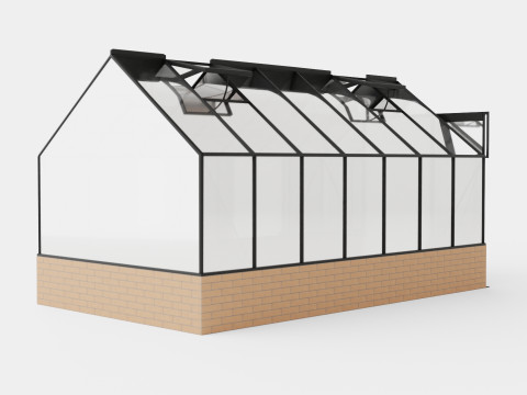 Greenhouse Cassandra 11500 Glass Black 3D 모델