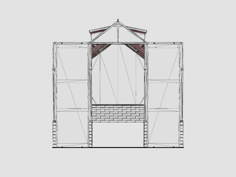 Greenhouse Cassandra 11500 Glass Black 3D 모델