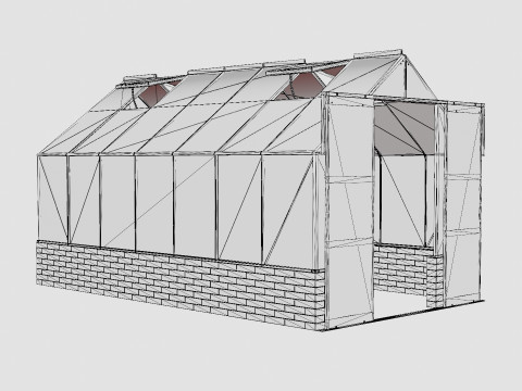 Greenhouse Cassandra 11500 Glass Black 3D 모델