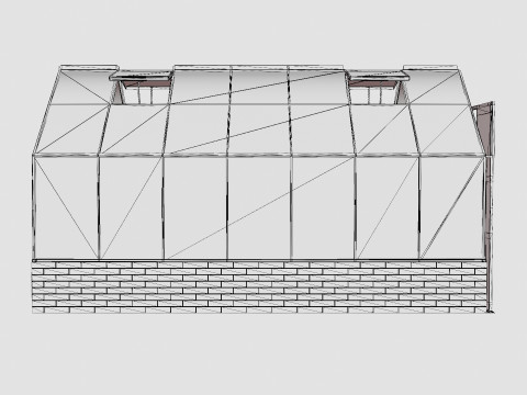 Greenhouse Cassandra 11500 Glass Black 3D 모델