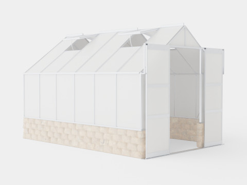 Greenhouse Cassandra 9900 Glass ALU 3D Model