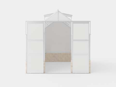 Greenhouse Cassandra 9900 Glass ALU 3D Model