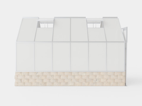 Greenhouse Cassandra 9900 Glass ALU 3D Model