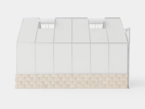 Greenhouse Cassandra 9900 Glass ALU 3D Model