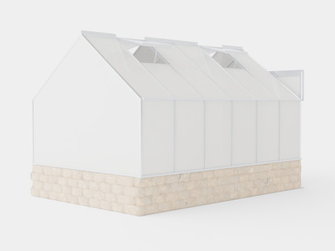 Greenhouse Cassandra 9900 Glass ALU 3D Model