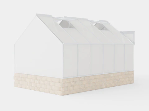 Greenhouse Cassandra 9900 Glass ALU 3D Model
