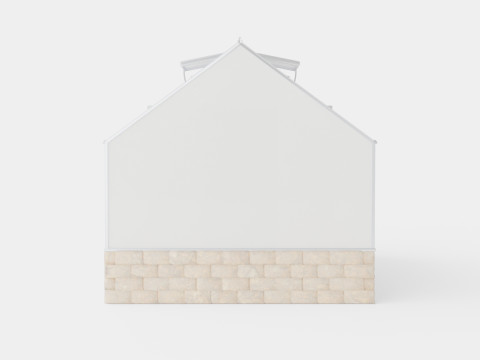 Greenhouse Cassandra 9900 Glass ALU 3D Model