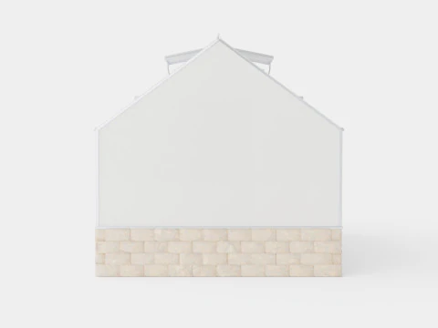 Greenhouse Cassandra 9900 Glass ALU 3D Model