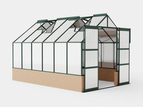 Greenhouse Cassandra 9900 Glass Green 3D Model