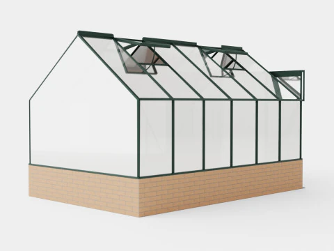 Greenhouse Cassandra 9900 Glass Green 3D Model
