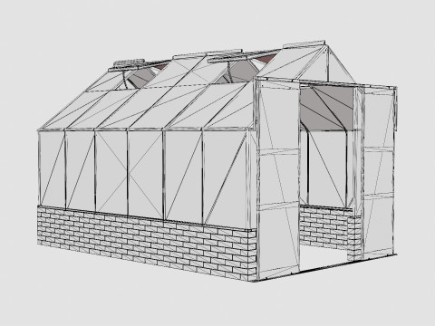 Greenhouse Cassandra 9900 Glass Green Modèle 3D