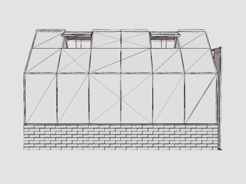 Greenhouse Cassandra 9900 Glass Green Modèle 3D