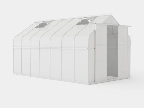 Greenhouse Diana 11500 Glass ALU 3D Model